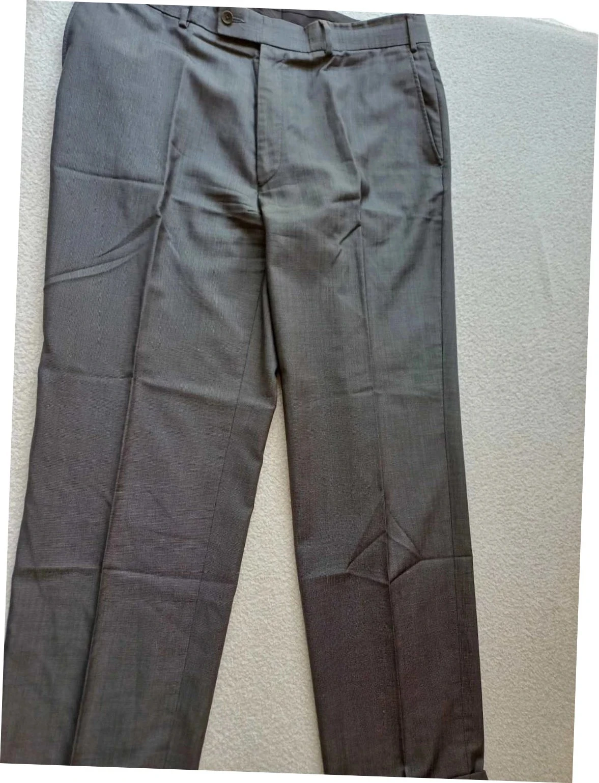 Pantalon de costume gris foncé Armand Thiery Executive – Laine & Soie – Taille 48